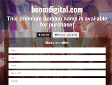 Tablet Screenshot of boomdigital.com